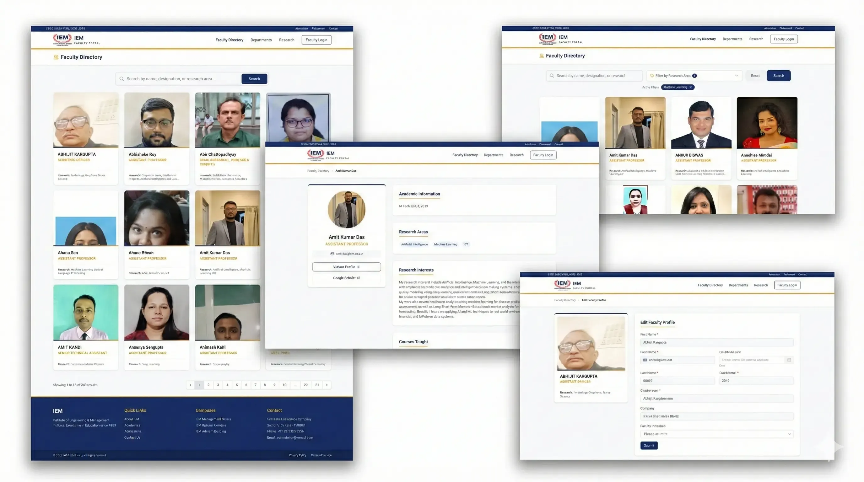 IEM-UEM Faculty Management System